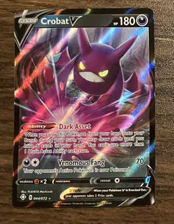 Pokemon Card Sword & Shield Shining Fates 44/72 Ultra Rare Holo Crobat V NM - Image 1