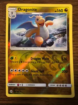 Dragonite Pokemon Card 96/149 Sun & Moon 2017 Reverse Holo Rare 2017 - Image 1