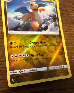 Dragonite Pokemon Card 96/149 Sun & Moon 2017 Reverse Holo Rare 2017 - Image 2