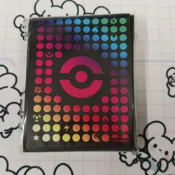 Pokemon Card Game Monster Ball Rainbow Deck Shield 65 Sleeves Trainer's Toolkit - Image 1