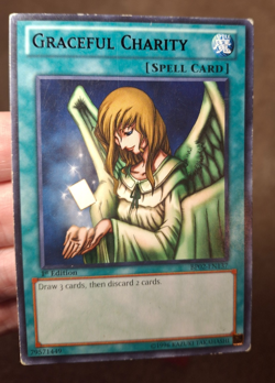 YU-GI-OH! TCG GRACEFUL CHARITY 1ST EDITION CARD, BP02-EN137 - Image 1