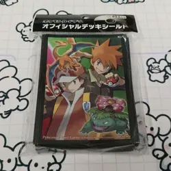 Pokemon Card Sleeves Deck Shield Red Green 62 Count Official Product - Image 1