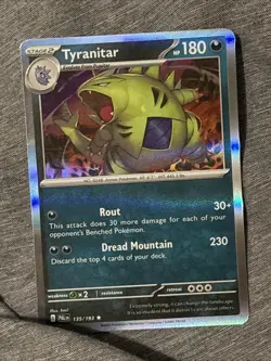 Tyranitar - 135/193 - Pokemon Paldea Evolved 2023 - Holo Rare Card - Image 1