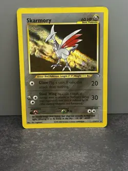 Pokemon TCG Skarmory Neo Genesis Holo Card 13/111 Unlimited Rare - Image 1