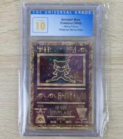 CGC PRISTINE 10 BLUE LABEL Pokemon 2000 Ancient Mew Movie Promo Nintendo Card - Image 1