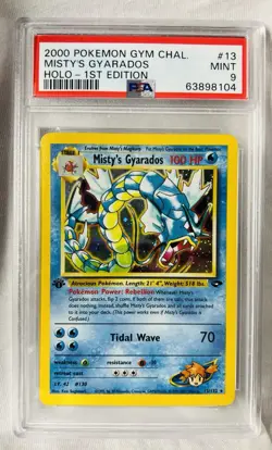 Pokemon TCG Gym Challenge Misty's Gyarados Holo Card 13/132 1st Edition - Image 1