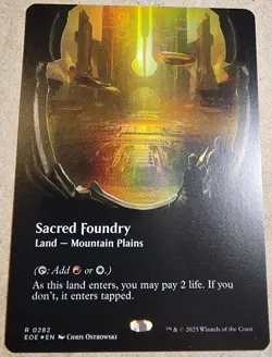 Sacred Foundry - #282 Foil (Borderless) Edge of Eternities - Mtg - Image 1