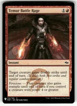 TEMUR BATTLE RAGE (FRF) #116 (COMMON) MTG THE LIST REPRINTS - Image 1