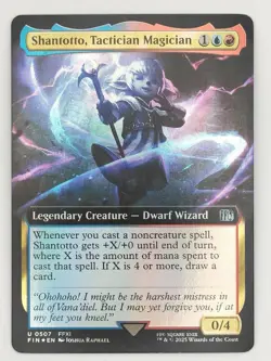 Mtg Foil English Radical Lady Shantot Expansion Art Ff - Image 1