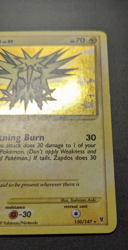 Zapdos 150/147 Holo - Pokemon Supreme Victors Holo Rare TCG - Light Play LP - Image 4