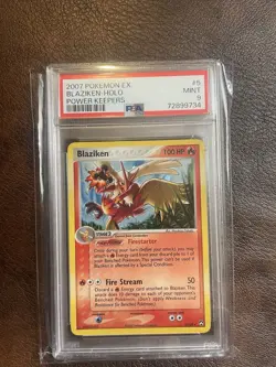 2007 Pokemon EX Power Keepers Blaziken Holo PSA 9 5/108 - Image 1