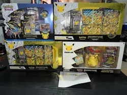 Pokemon Celebrations Bundle: Premium Figure, Deluxe Pin, Playmat, & V Union READ - Image 1