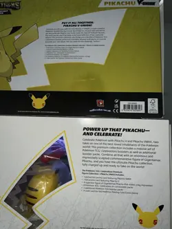 Pokemon Celebrations Bundle: Premium Figure, Deluxe Pin, Playmat, & V Union READ - Image 3
