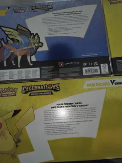 Pokemon Celebrations Bundle: Premium Figure, Deluxe Pin, Playmat, & V Union READ - Image 4