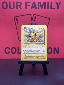 Jolteon 20/64 Jungle Set Regular Rare 1999 WOTC Pokemon TCG MP - Image 1