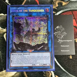 Rock of the Vanquisher MP24‑EN141 Prismatic Secret Rare 1st Ed NM YUGIOH - Image 1