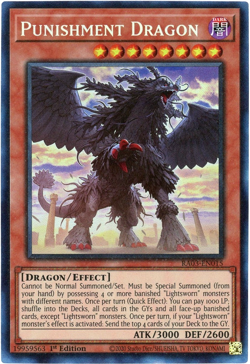 YuGiOh! Punishment Dragon RA03-EN015 Prismatic Collector's Rare (PCR) NM/M - Image 1