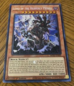 *ERROR* LORD OF THE HEAVENLY PRISON Secret Rare MP22-EN205 YUGIOH! NM+ FOIL TEXT - Image 1