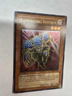 Yugioh TCG Rampaging Rhynos (UTR) CDIP-EN031 Cyberdark Impact 1st Edition - Image 4