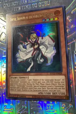 Yugioh Loptr, Shadow of the Generaider Bosses ETCO-EN028 Ultra Rare 1st Ed NM - Image 2