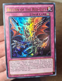 YU-GI-OH! YUGIOH TCG RETURN OF THE RED-EYES 1ST EDITION HOLO CARD, LDK2-ENJ34 - Image 1