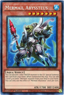 YuGiOh! Mermail Abyssteus - RA03-EN007 - Prismatic Collector's Rare PCR NM/M - Image 1