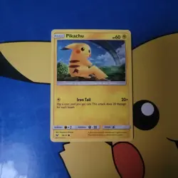 Pikachu 28/73 (Cracked Ice Holo) Deck Exclusive - Shining Legends Pokemon - Image 1