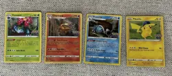 4 Card Pokemon Go Holo Lot Pikachu Charizard Venusaur Blastoise MINT - Image 1
