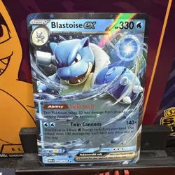 Blastoise ex - 009/165 - Pokemon 151 Ultra Rare Card NM - Image 1