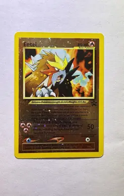 Entei #34 Black Star Promo Reverse Holo Rare Vintage Pokemon Card - NM - Image 1