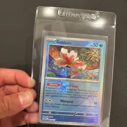 MISPRINT Masterball Goldeen Pokemon Card - Misaligned Texture Error - Image 1