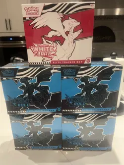 Pokemon White Flare & Black Bolt ETB Box Factory Sealed Lot Of 5 TCG - Image 1