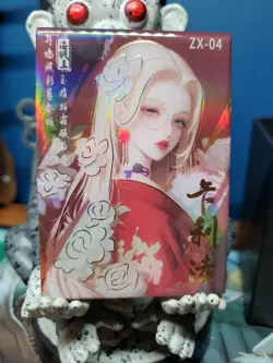 Kalifa Red Encrusted Diamond Acrylic Card Serial ZX 04 #75/99 One Piece Waifu - Image 3