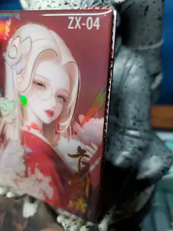 Kalifa Red Encrusted Diamond Acrylic Card Serial ZX 04 #75/99 One Piece Waifu - Image 5