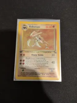 Pokemon Card TCG Kabutops Fossil Set 1st Edition Holo Foil #9/62 1999 - Image 1