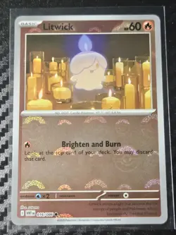 Litwick 016/086 (Pokeball Pattern) Pokemon Card White Flare - Image 1