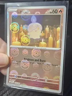 Litwick 016/086 (Pokeball Pattern) Pokemon Card White Flare - Image 2