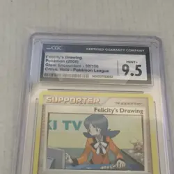 2008 Pokemon Felicity's Drawing Supporter Holo Card #98/106 CGC Mint 9.5 - Image 2