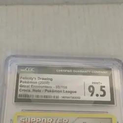 2008 Pokemon Felicity's Drawing Supporter Holo Card #98/106 CGC Mint 9.5 - Image 4