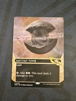 MTG: Ancient Tomb (0001) (Borderless) Edge of Eternities: Stellar Sights Regular - Image 1