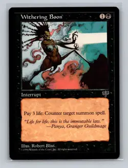 Withering Boon (Mirage) NM MTG - Image 1