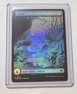 Island #267 Bloomburrow Foil Full Art Land MTG NM/M - Image 1