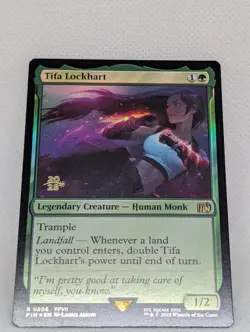 Tifa Lockhart FOIL MTG Magic Gathering FFVII Final Fantasy 7 Prerelease Promo NM - Image 3
