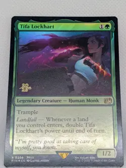 Tifa Lockhart FOIL MTG Magic Gathering FFVII Final Fantasy 7 Prerelease Promo NM - Image 3