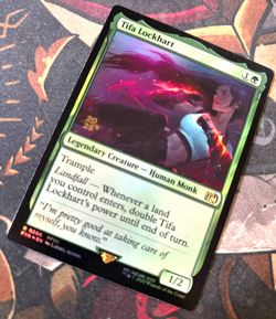 Tifa Lockhart FOIL MTG Magic Gathering FFVII Final Fantasy 7 Prerelease Promo NM - Image 1
