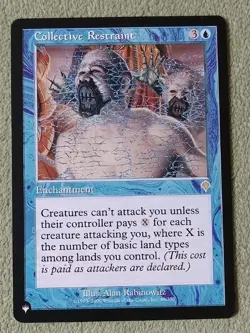 MAGIC THE GATHERING MTG COLLECTIVE RESTRAINT INVASION 2000 49/350 RARE NON-FOIL - Image 1