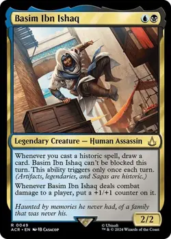 * BASIM IBN ISHAQ * ASSASSIN'S CREED* NM * MTG * - Image 1