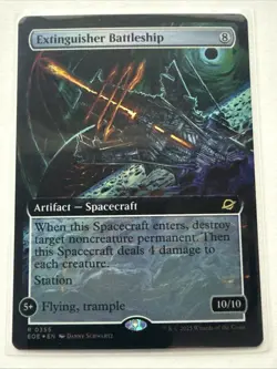 MTG Extinguisher Battleship 0355 (Foil Extended Art) Edge of Eternities NM - Image 1