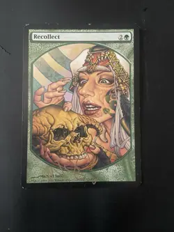 MTG Magic the Gathering Recollect Signed By Artist Magic Player Rewards 2007 LP - Image 1