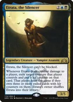 * ETRATA, THE SILENCER * GUILDS OF RAVNICA * NM * MTG * - Image 1